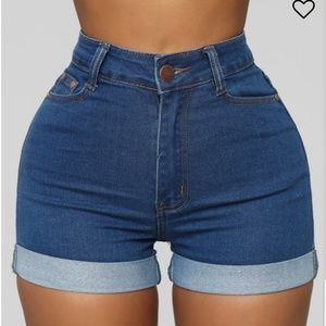 Denim shorts